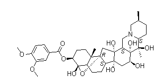藜芦碱分子结构 (CAS 71-62-5)