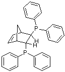 (2R,3R)-(-)-2,3-二(二苯基膦基)双环[2.2.1]庚-5-烯分子结构 (CAS 71042-55-2)