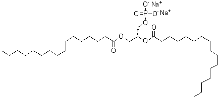 1,2-Dipalmitoyl-sn-glycero-3-phosphatidic acid disodium salt molecular structure (CAS 71065-87-7)