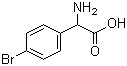2-氨基-2-(4-溴苯基)乙酸分子结构 (CAS 71079-03-3)