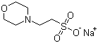 吗啉乙磺酸钠盐分子结构 (CAS 71119-23-8)
