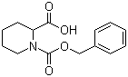 结构式 CAS# 71170-88-2, N-Cbz-哌啶-2-甲酸; N-苄氧羰基哌啶-2-甲酸
