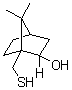 structure of CAS# 71242-58-5, (2R)-10-Mercaptoisoborneol;(-)-10-Mercaptoisoborneol