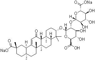 Disodium glycyrrhizate molecular structure (CAS 71277-79-7)