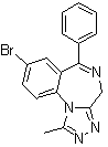 structure of CAS# 71368-80-4, Bromazolam;8-Bromo-1-methyl-6-phenyl-4H-[1,2,4]triazolo[4,3-a][1,4]benzodiazepine