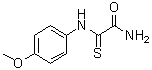 structure of CAS# 71369-81-8, 2-[(4-Methoxyphenyl)amino]-2-thioxoacetamide;4-Methoxythiooxanilamide