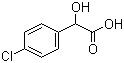 4-氯扁桃酸分子结构 (CAS 7138-34-3)