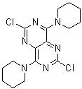2,6-二氯-4,8-二哌啶基嘧啶并[5,4-d]嘧啶分子结构 (CAS 7139-02-8)