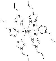 (OC-6-11)-Hexakis(1-propyl-1H-imidazole-N3)manganese dibromide molecular structure (CAS 71391-01-0)