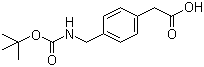 N-叔丁氧羰基-(4-氨基甲基苯基)乙酸分子结构 (CAS 71420-92-3)