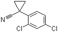 1-(2,4-二氯苯基)-1-环丙甲腈分子结构 (CAS 71463-55-3)