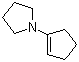 1-(1-吡咯烷)环戊烯分子结构 (CAS 7148-07-4)