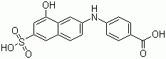 4-(8-Hydroxy-6-sulfonaphthalen-2-ylamino)benzoic acid molecular structure (CAS 71486-49-2)