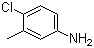 结构式 CAS# 7149-75-9, 4-氯-3-甲基苯胺