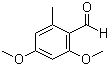 2,4-Dimethoxy-6-methylbenzaldehyde molecular structure (CAS 7149-90-8)