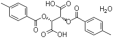 D-对甲基二苯甲酰酒石酸一水物分子结构 (CAS 71607-32-4)