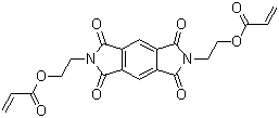 2-Propenoic acid (5,7-dihydro-1,3,5,7-tetraoxobenzo[1,2-c:4,5-c']dipyrrole-2,6(1H,3H)-diyl)di-2,1-ethanediyl ester molecular structure (CAS 717132-69-9)