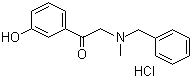 2-[Benzyl(methyl)amino]-1-(3-hydroxyphenyl)ethanone hydrochloride molecular structure (CAS 71786-67-9)