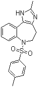 2-Methyl-6-[(4-methylphenyl)sulfonyl]-1,4,5,6-tetrahydroimidazo[4,5-d][1]benzazepine molecular structure (CAS 717917-14-1)