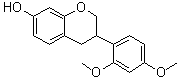3-(2,4-Dimethoxyphenyl)-3,4-dihydro-2H-1-benzopyran-7-ol molecular structure (CAS 71831-00-0)