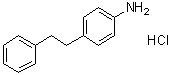 4-(2-苯基乙基)苯胺盐酸盐分子结构 (CAS 71845-20-0)