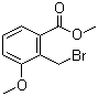 2-溴甲基-3-甲氧基苯甲酸甲酯分子结构 (CAS 71887-28-0)