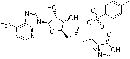 结构式 CAS# 71914-80-2, S-腺苷甲硫氨酸对甲苯磺酸盐; S-腺甙甲硫氨酸对甲苯磺酸盐