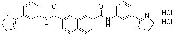 N2,N7-Bis[3-(4,5-dihydro-1H-imidazol-2-yl)phenyl]-2,7-naphthalenedicarboxamide dihydrochloride molecular structure (CAS 7194-50-5)
