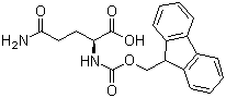 structure of CAS# 71989-20-3, N-Fmoc-L-Glutamine;N-(9-Fluorenylmethoxycarbonyl)-L-glutamine; Fmoc-Gln-OH