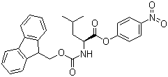 structure of CAS# 71989-25-8, Fmoc-L-leucine 4-nitrophenyl ester;Fmoc-Leu-ONp