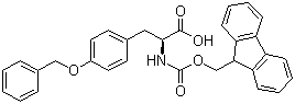 Fmoc-O-benzyl-L-tyrosine molecular structure (CAS 71989-40-7)