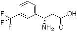 structure of CAS# 719995-40-1, (S)-3-Amino-3-(3-(trifluoromethyl)phenyl)propanoic acid