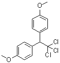 structure of CAS# 72-43-5, Methoxychlor;Di(p-methoxyphenyl)(trichloromethyl)methane; Dimethoxy-DDT; Marlate; Mesox K; Methoxcide; Methoxy-DDT