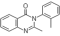 structure of CAS# 72-44-6, 2-Methyl-3-(2-methylphenyl)-4(3H)-quinazolinone;Melsed; Melsedin base; Melsomin; Mequin; Metakvalon; Metaqualon; Methaqualon; Methaqualone; Methaqualoneinone