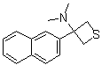 N,N-Dimethyl-3-(2-naphthalenyl)-3-thietanamine molecular structure (CAS 72000-05-6)