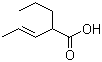 2-丙基-3-戊烯酸分子结构 (CAS 72010-19-6)