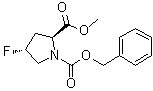(R)-1-Carbobenzoxy-4-fluoropyrrolidine-2-carboxylic acid methyl ester molecular structure (CAS 72180-24-6)
