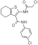 2-[(Chloroacetyl)amino]-N-(4-chlorophenyl)-4,5,6,7-tetrahydrobenzo[b]thiophene-3-carboxamide molecular structure (CAS 721892-21-3)