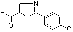 2-(4-氯苯基)噻唑-5-甲醛分子结构 (CAS 721920-84-9)