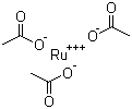 乙酸釕分子结构 (CAS 72196-32-8)
