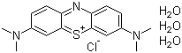 碱性亚甲蓝三水合物分子结构 (CAS 7220-79-3)