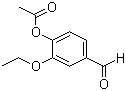2-Ethoxy-4-formylphenyl acetate molecular structure (CAS 72207-94-4)
