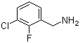 3-氯-2-氟苄胺分子结构 (CAS 72235-55-3)