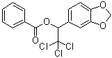 alpha-(三氯甲基)-1,3-苯并二恶茂-5-甲醇苯甲酸酯分子结构 (CAS 7228-34-4)
