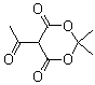 5-Acetyl-2,2-dimethyl-1,3-dioxane-4,6-dione molecular structure (CAS 72324-39-1)