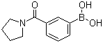 结构式 CAS# 723281-53-6, 3-吡咯烷基羰基苯硼酸