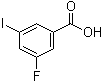 3-Fluoro-5-iodobenzoic acid molecular structure (CAS 723294-74-4)