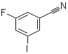 3-氟-5-碘苯腈分子结构 (CAS 723294-75-5)
