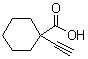 1-Ethynyl-1-cyclohexanecarboxylic acid molecular structure (CAS 72335-58-1)