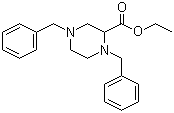 1,4-二苄基哌嗪-2-羧酸乙酯分子结构 (CAS 72351-59-8)